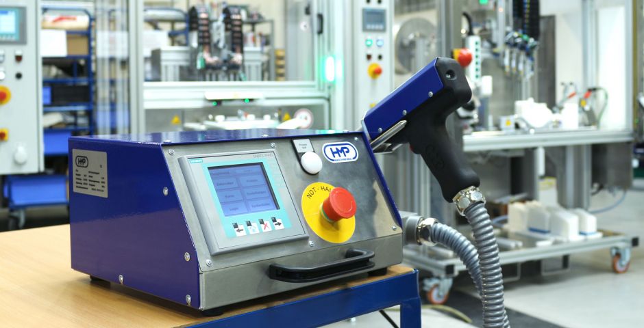 Handnietgerät mit Pistole - Heißnieten / Heißverstemmen - HMP GmbH & Co. KG - Maschinenbau, Automatisierungs- und Prozesstechnik